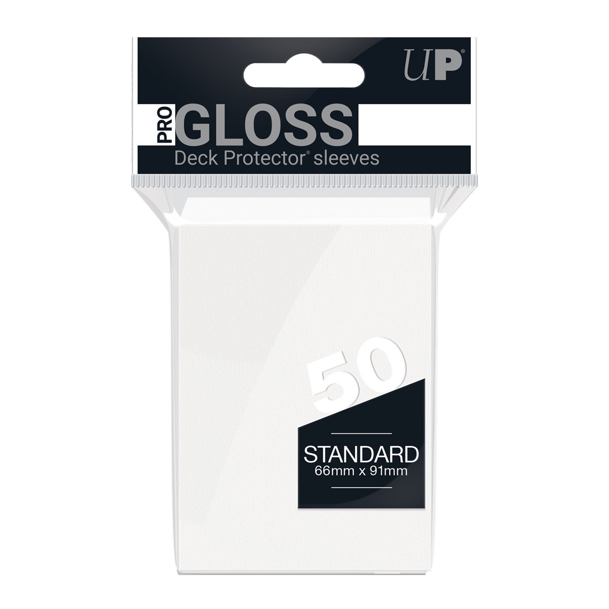 Ultra Pro - PRO-Gloss Sachet de 50 protèges cartes standard Blanc (66 x 91 mm) - flash vidéo