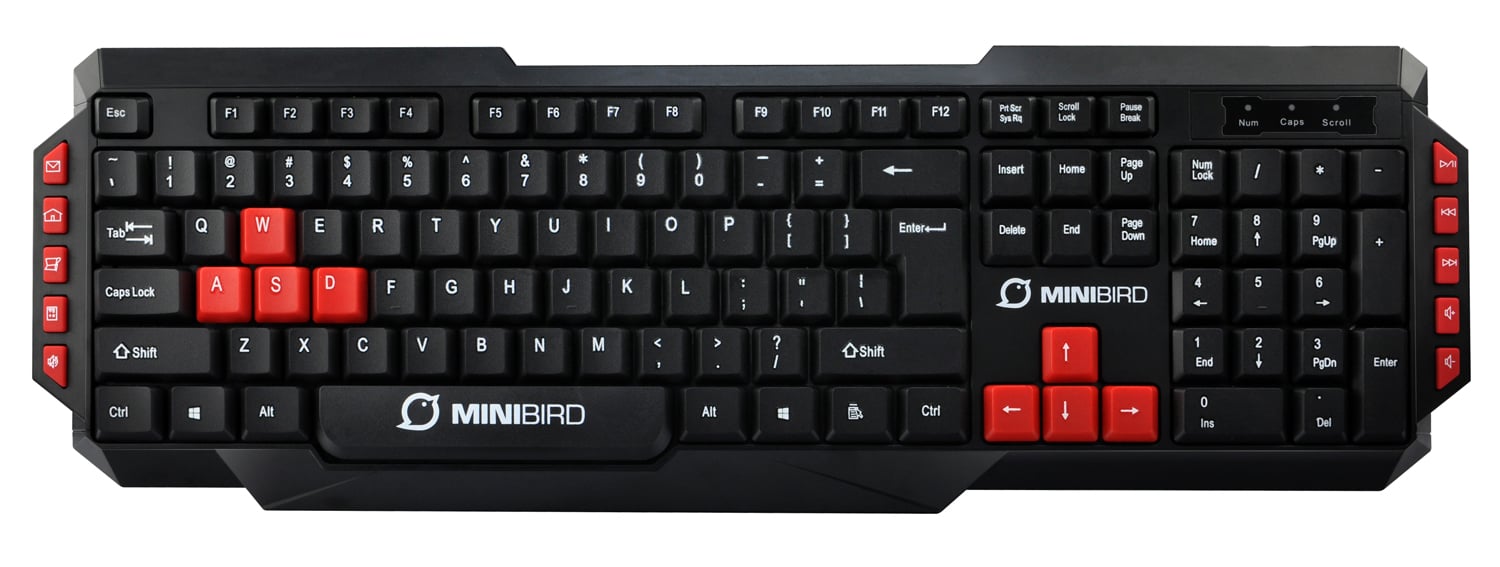 MiniBird Gonolek Wired Keyboard Azerty BE - flash vidéo