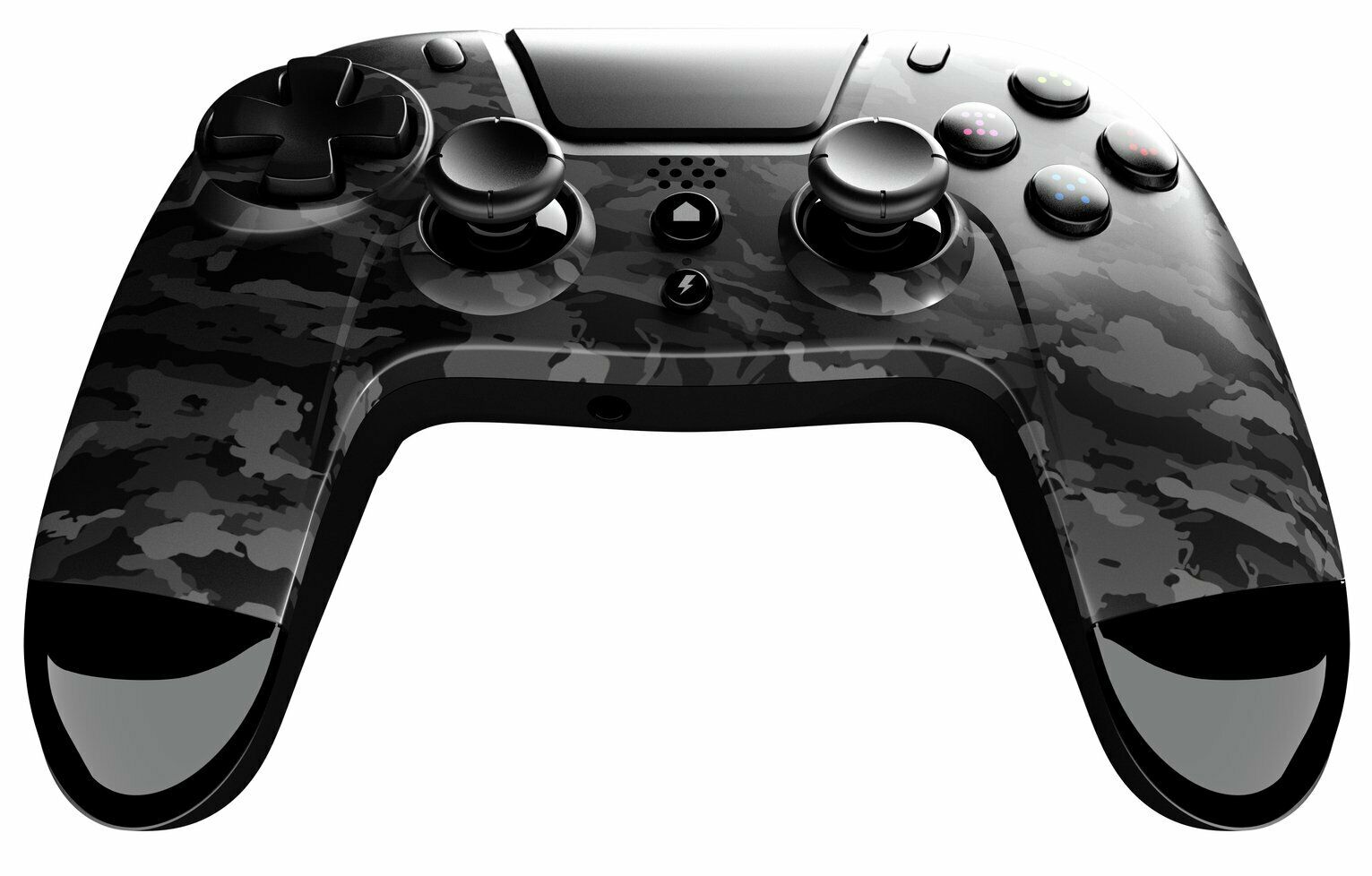 Gioteck - Manette sans fil premium bluetooth VX4 Camo Gris Foncé pour PS4 et PC - flash vidéo