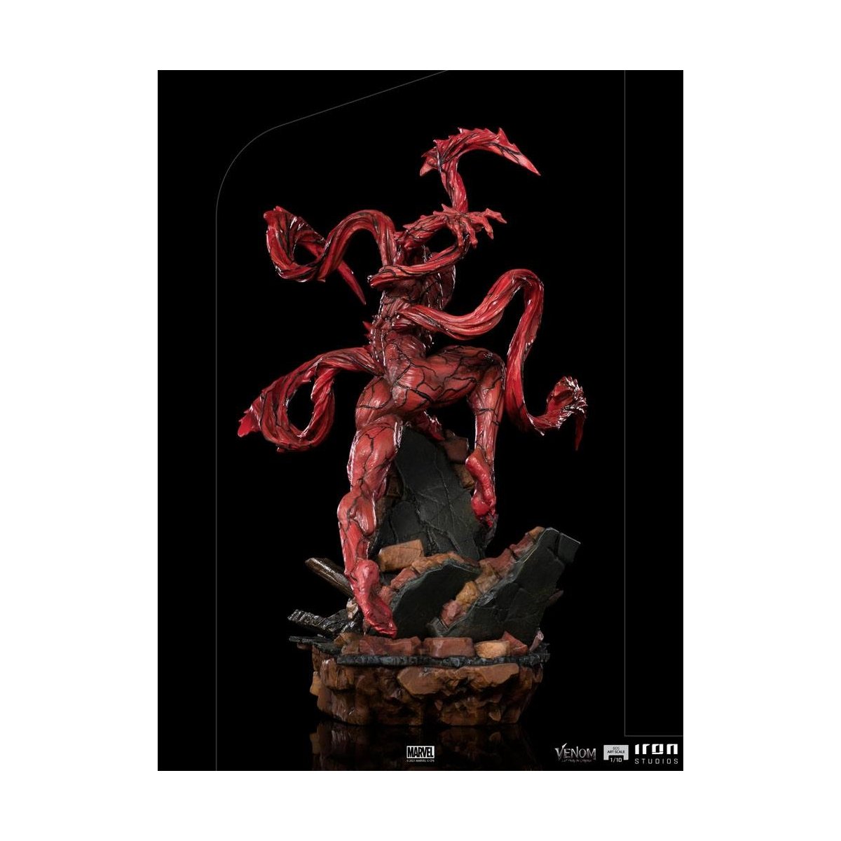 Iron Studios - BDS Arts Scale 1/10 - Marvel - Venom: Let There Be Carnage - Carnage Statue 30cm - flash vidéo