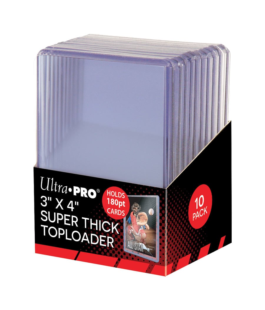 Ultra Pro - Protèges Cartes Standard Toploader Transparent et Super Épais par 10 (63 x 88 mm) - flash vidéo