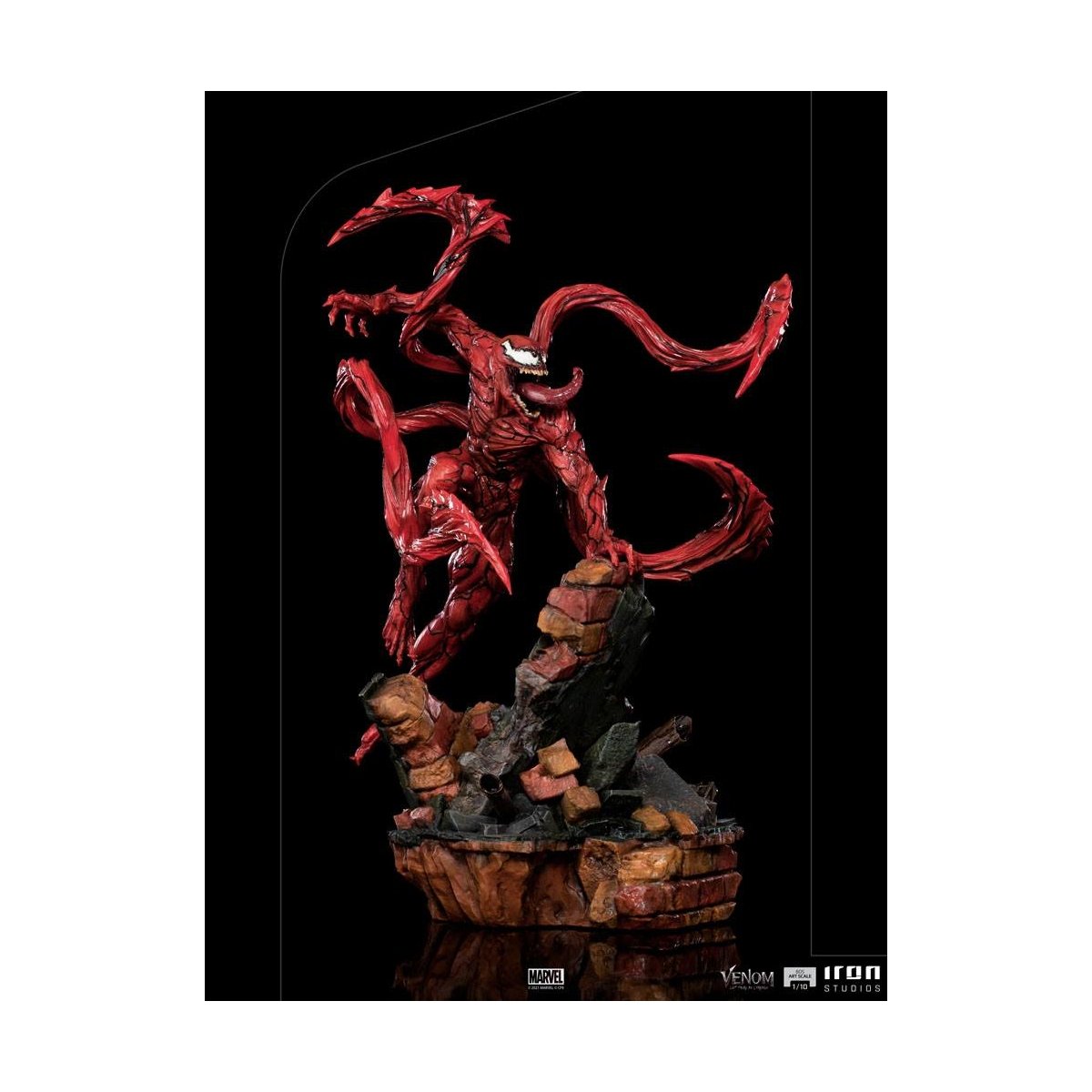 Iron Studios - BDS Arts Scale 1/10 - Marvel - Venom: Let There Be Carnage - Carnage Statue 30cm - flash vidéo