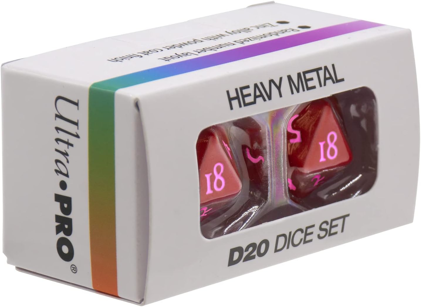 Ultra Pro - Vivid Heavy Metal D20 : Rouge - flash vidéo