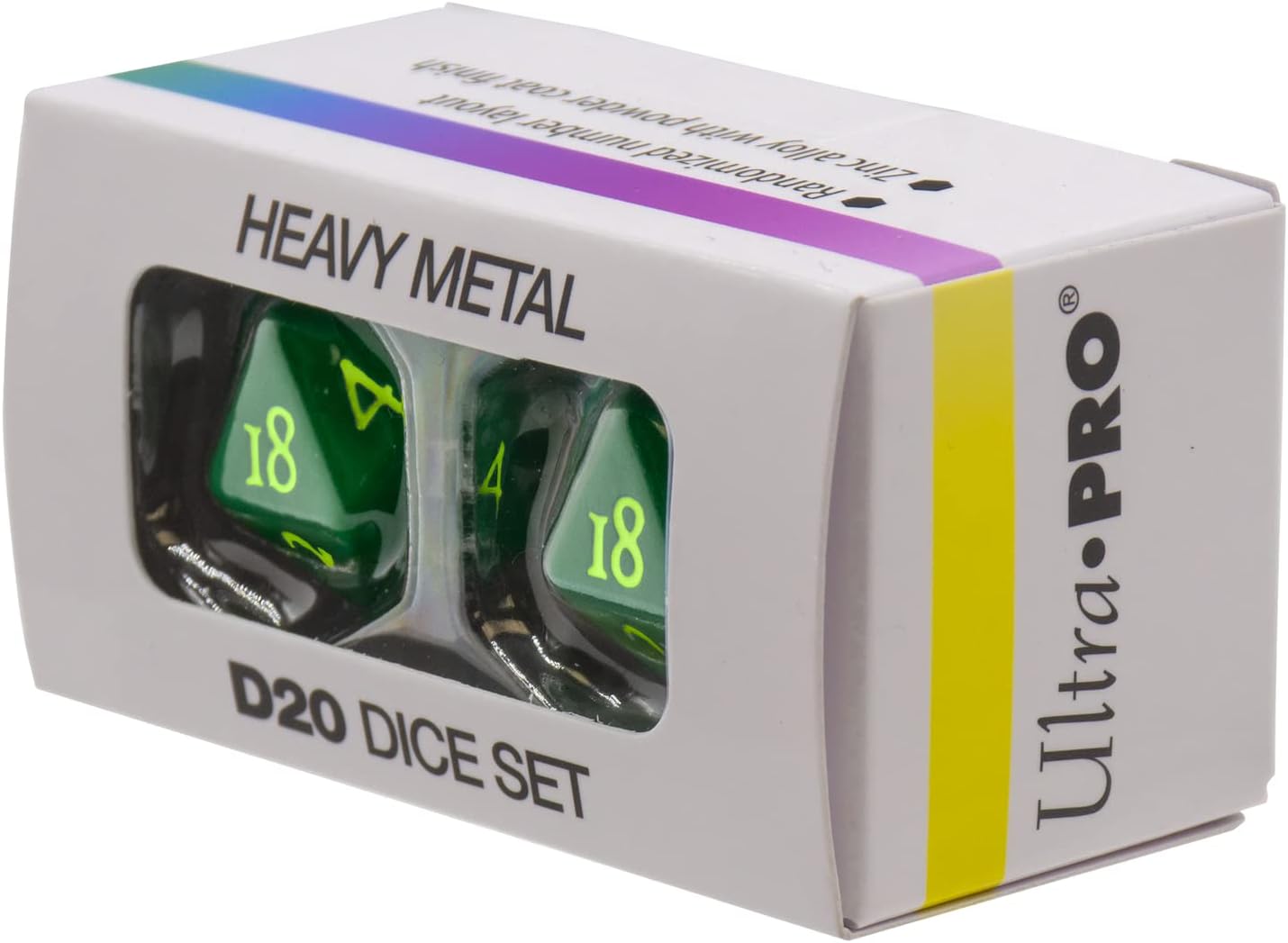 Ultra Pro - Vivid Heavy Metal D20 : Vert - flash vidéo
