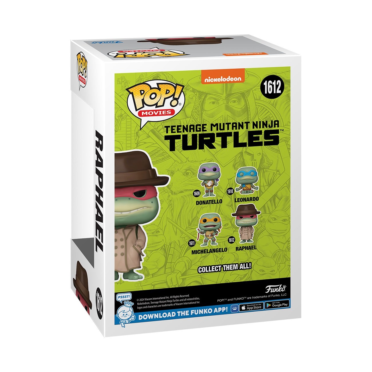 Funko Pop! Movies: Teenage Mutant Ninja Turtles - Raphael (with Coat & Hat) - flash vidéo