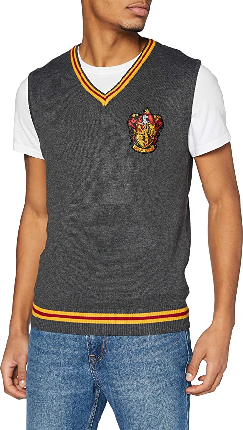 Harry Potter - Pull Bordeaux sans Manches Hommes Gryffondor - L - flash vidéo