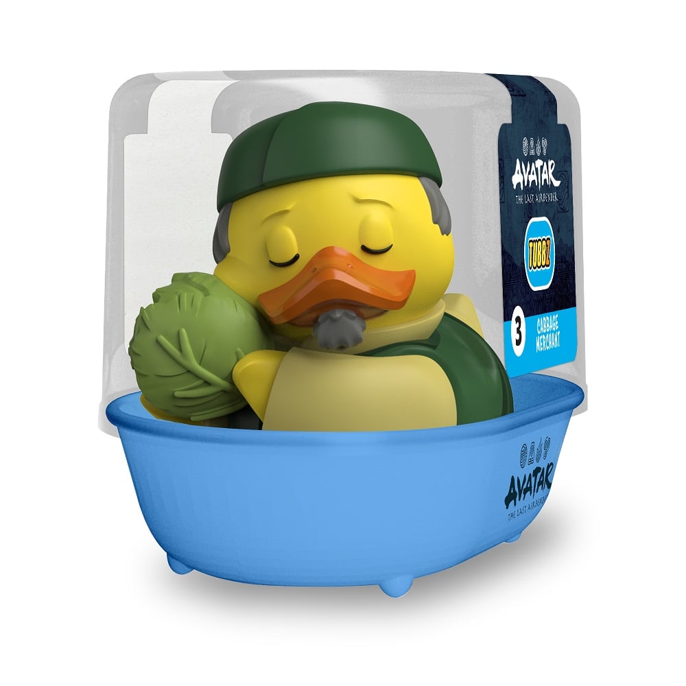 Numskull - TUBBZ Canard de bain - Avatar, le dernier maître de l'air - Marchand de choux (Première Édition) - 9cm - flash vidéo