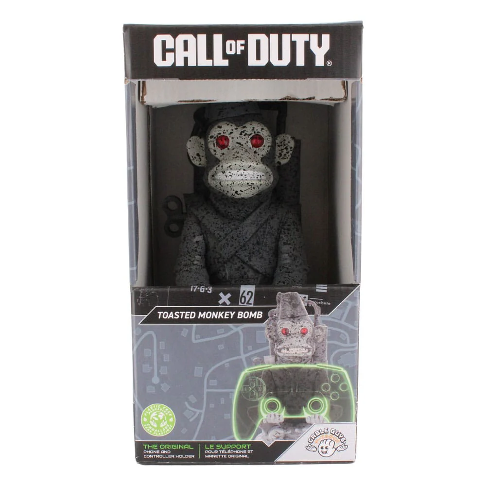 Cable Guys - Call of Duty - Toasted Monkey Bomb Support Chargeur pour Téléphone et Manette - flash vidéo