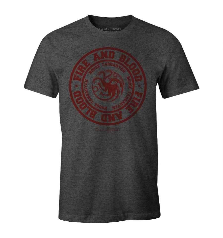 Game of Thrones - Fire and Blood Grey T-Shirt S - flash vidéo