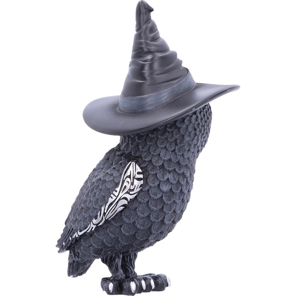 Owlocen - Figurine de hibou occulte avec chapeau de sorcières 13.5cm - flash vidéo