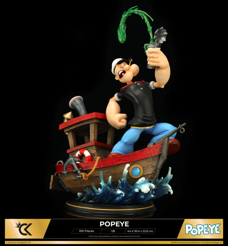 Cartoon Kingdom - 1:6 Statues - Popeye "Olive Version" Statue 44cm - flash vidéo
