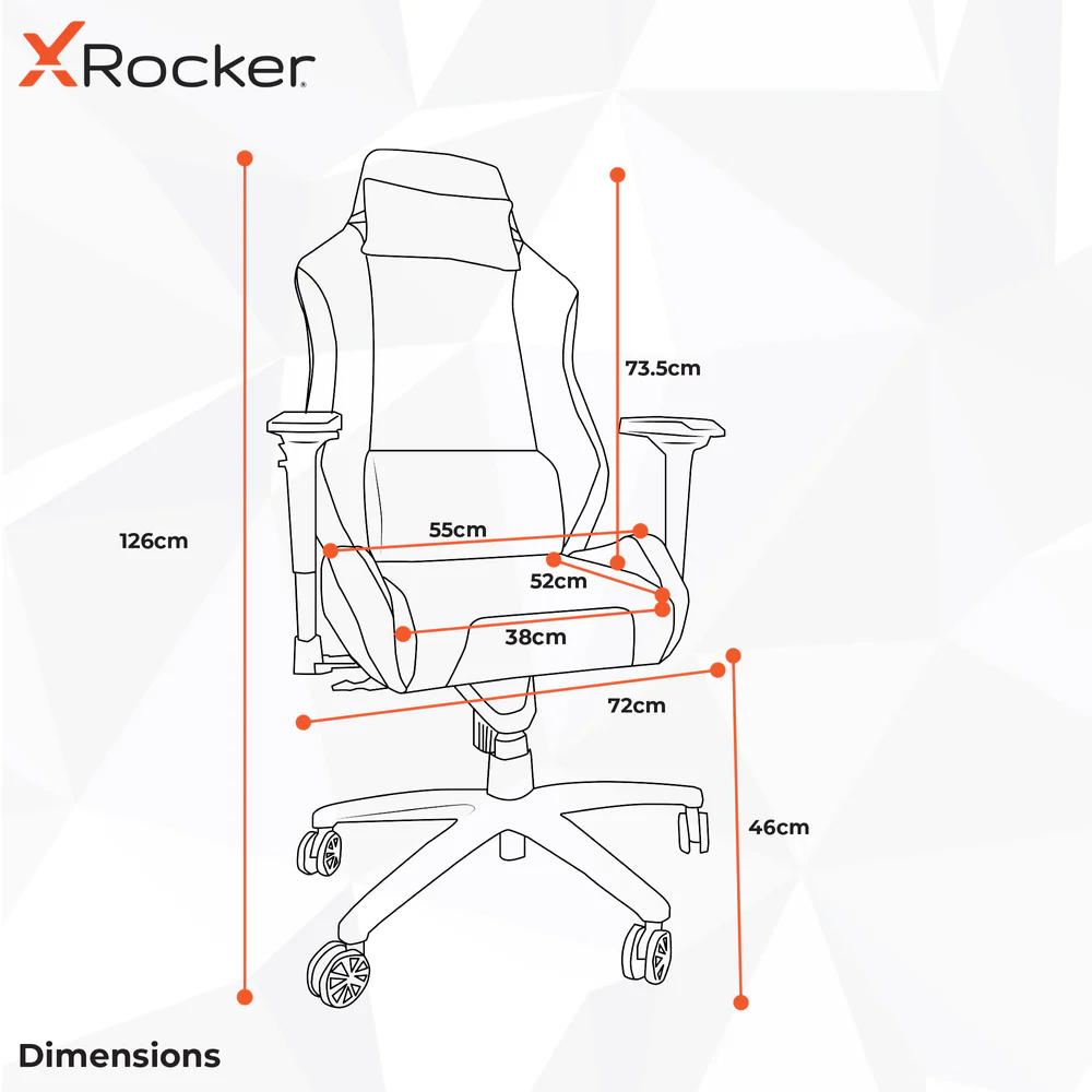 X Rocker - Chaise de bureau en tissu Messina Gris Argenté - flash vidéo