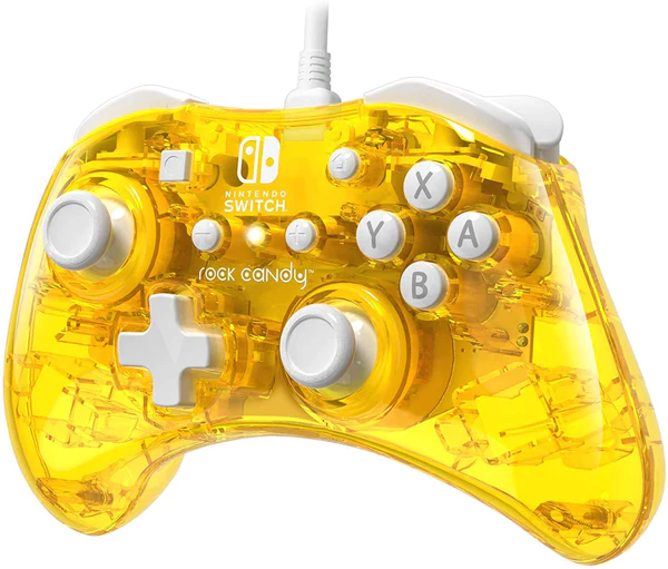 PDP - Manette filaire Rock Candy Jaune pour Nintendo Switch et Switch OLED - flash vidéo