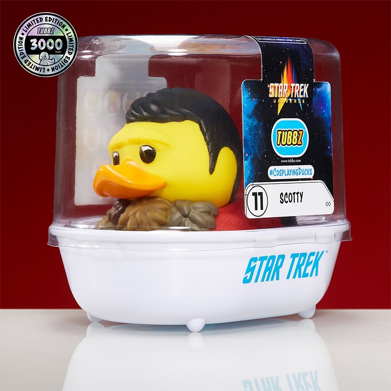 TUBBZ Canard de bain - Star Trek - Scotty Édition Limitée - flash vidéo