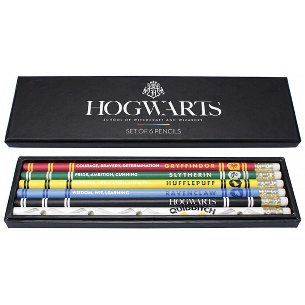 Harry Potter - Ensemble de 6 crayons Fierté des maisons de Poudlard - flash vidéo