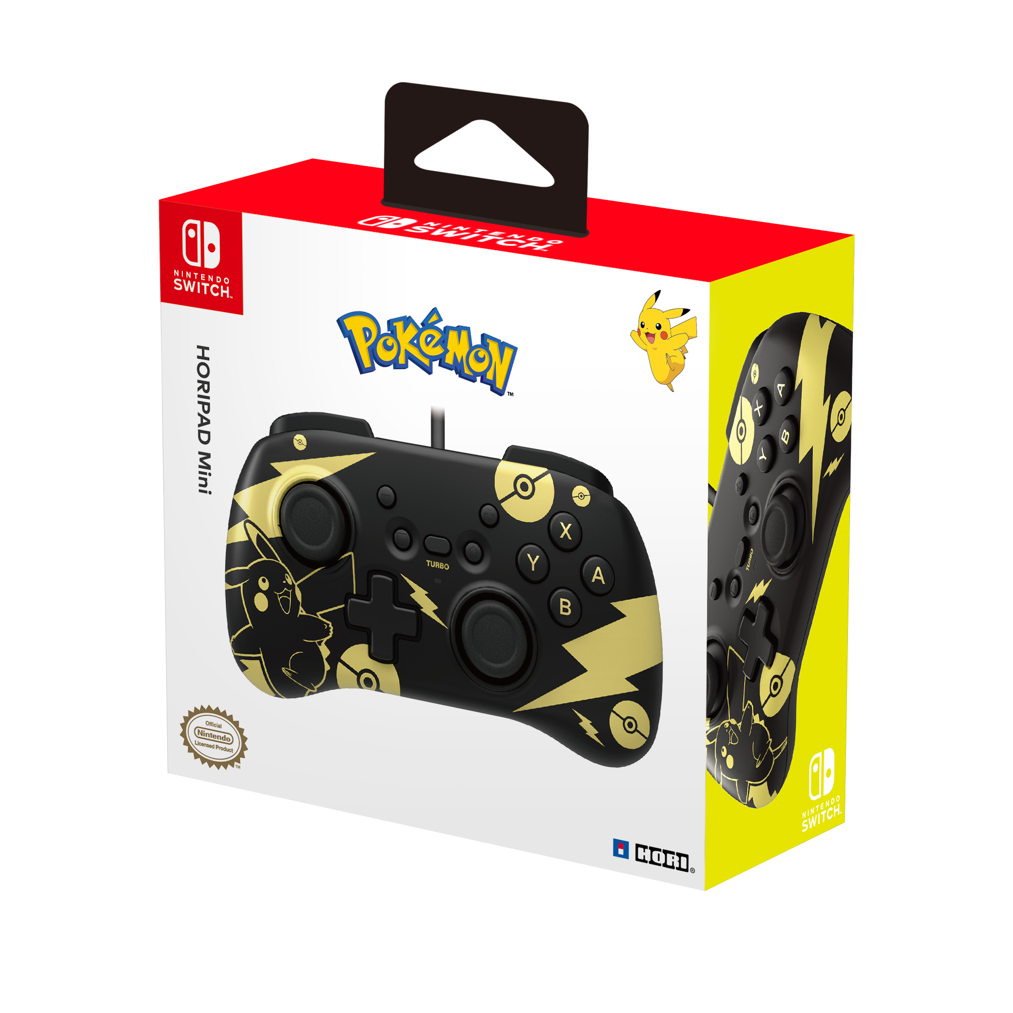 HORI - Nintendo Switch Horipad Mini Pikachu Black & Gold Edition - flash vidéo