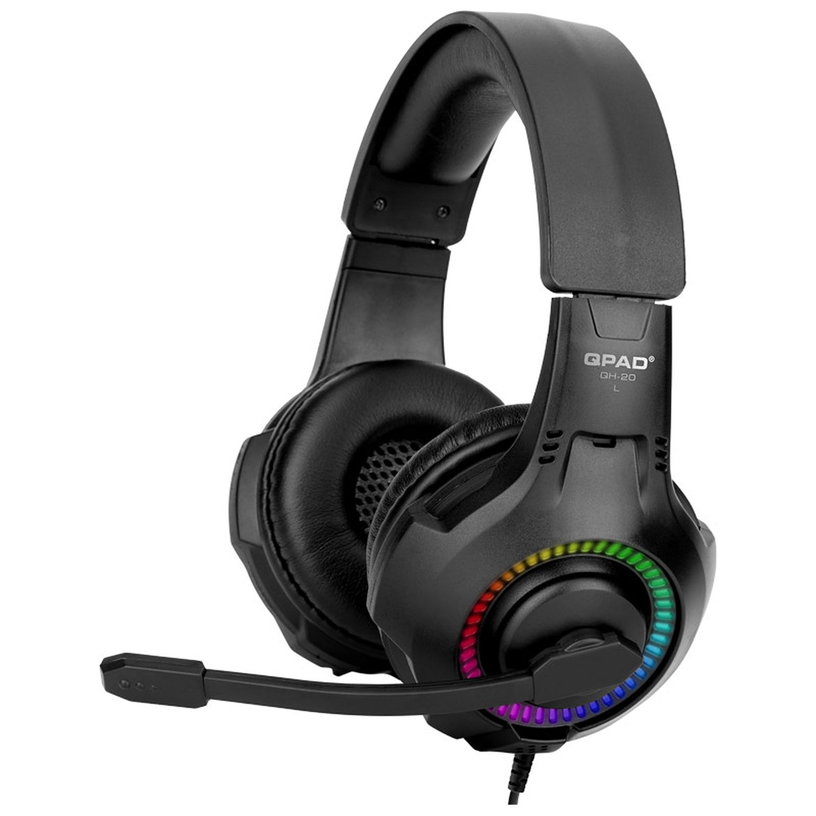 QPAD - QH-20 RGB Stereo Gaming Headset, Multiplatform - flash vidéo