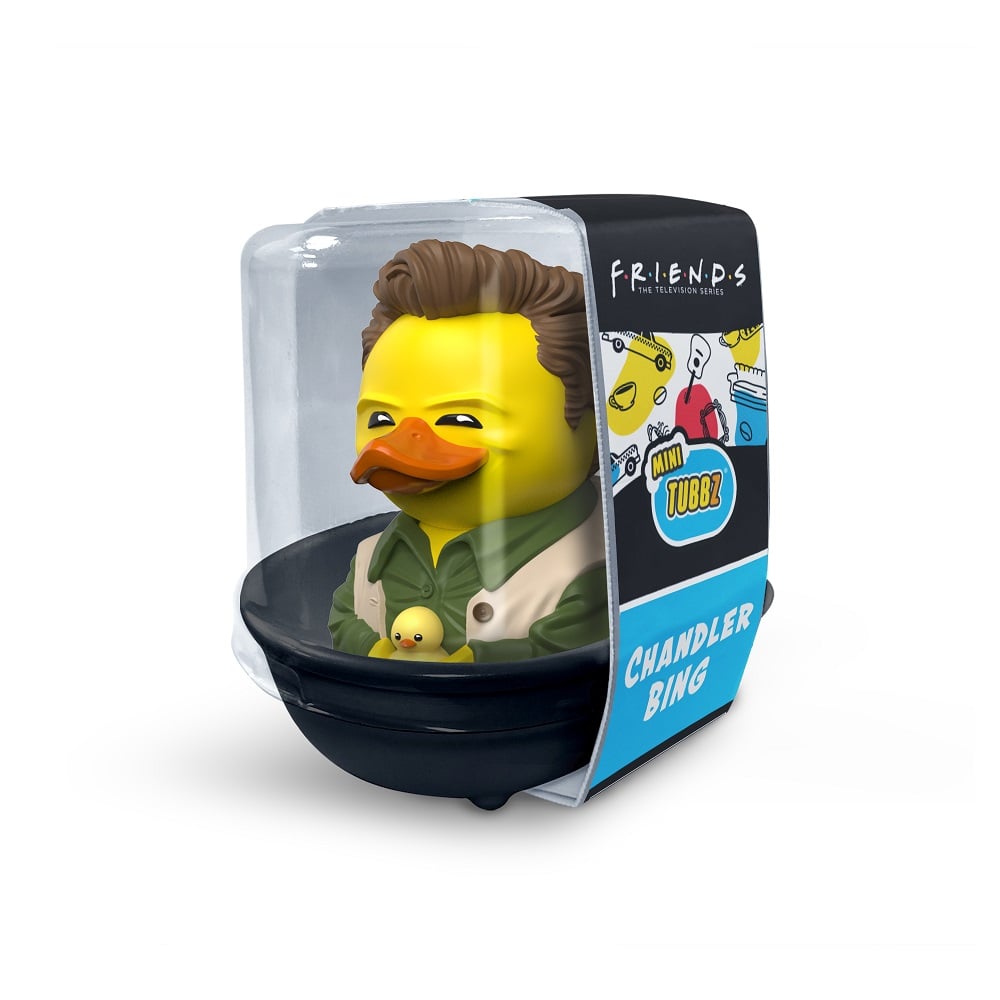 Numskull - Mini TUBBZ Canard de bain - Friends - Chandler Bing (Édition baignoire) - 8cm - flash vidéo