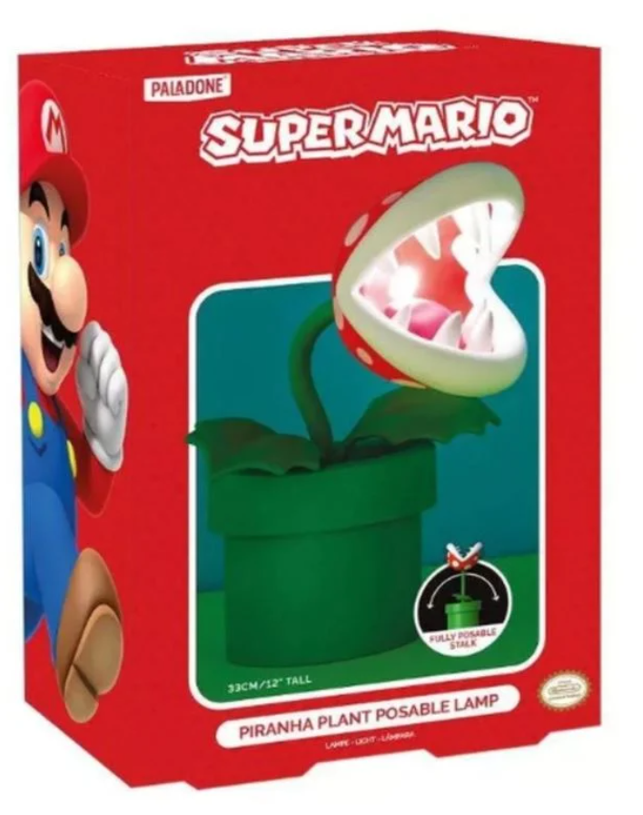 Super Mario - Piranha Plant Posable Lamp - flash vidéo