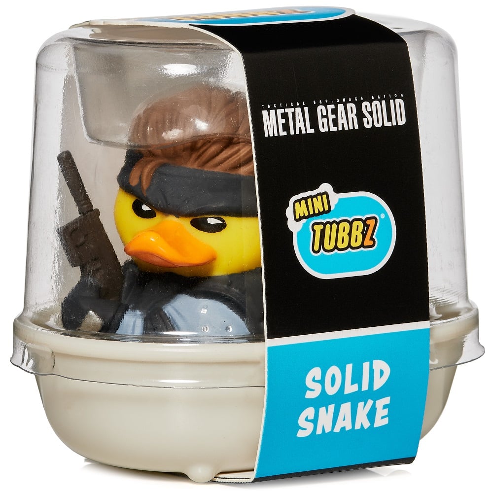 Numskull - Mini TUBBZ Canard de bain - Metal Gear Solid - Solid Snake (Édition baignoire) - 8cm - flash vidéo