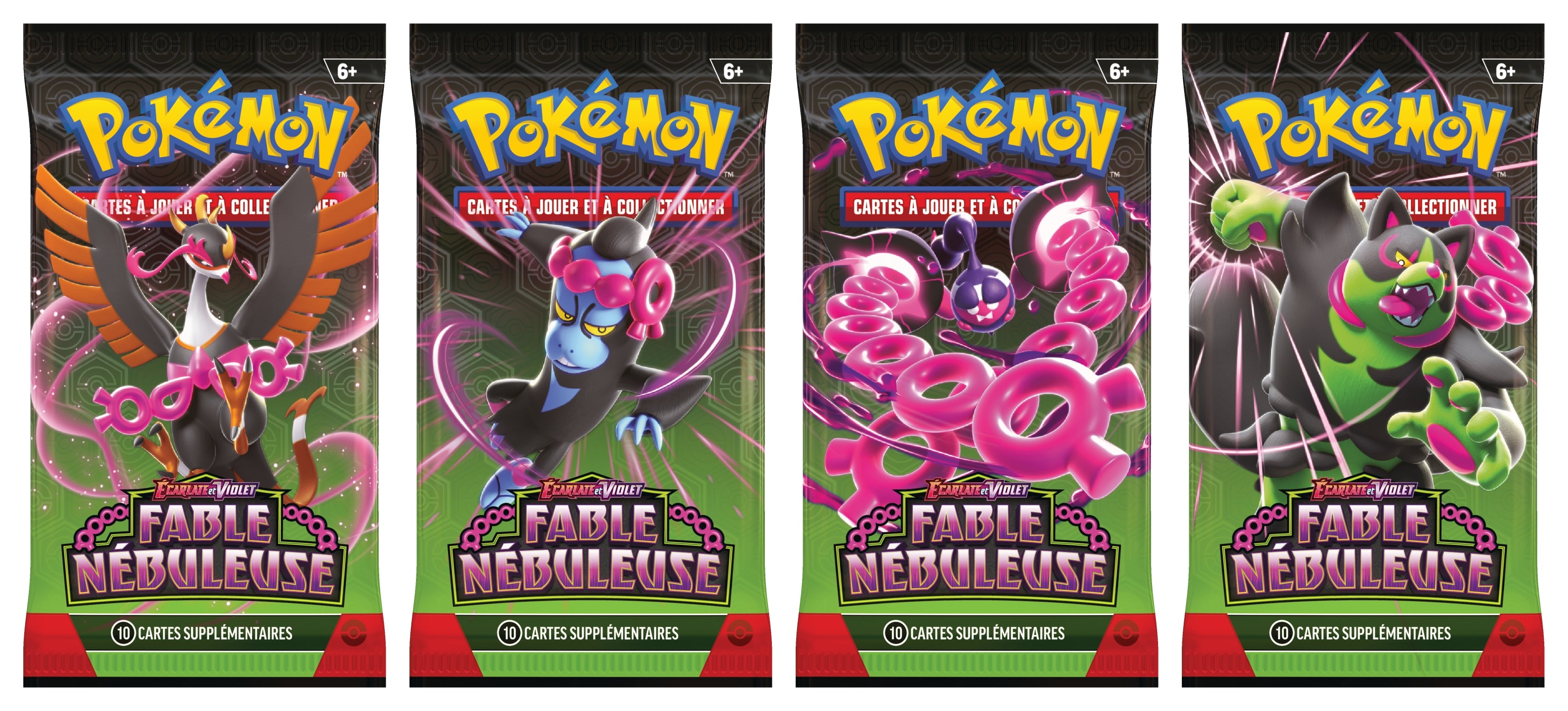 Pokémon JCC - Écarlate et Violet - Lot de boosters Fable Nébuleuse - flash vidéo