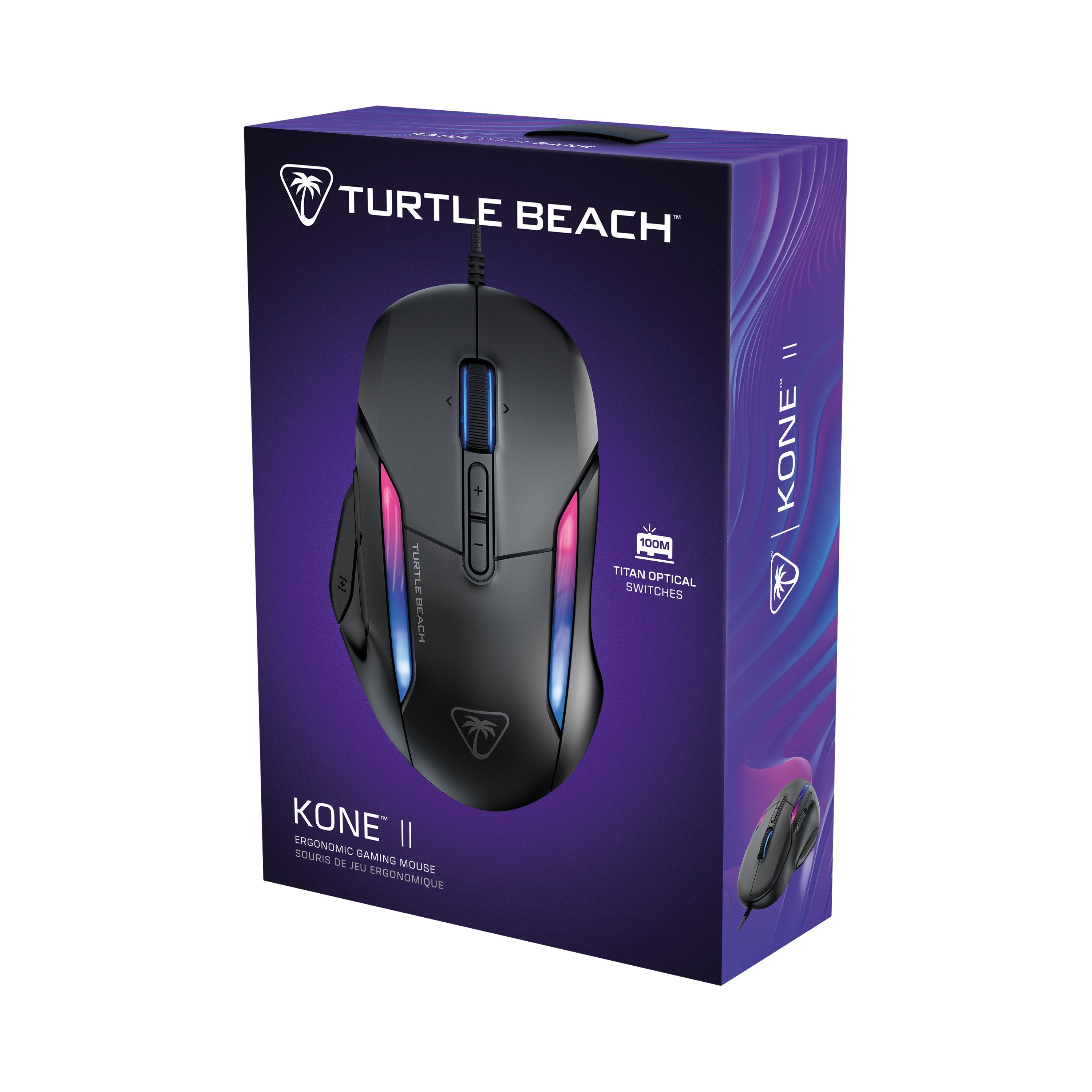 Turtle Beach - Souris de jeu ergonomique Kone II Noire - flash vidéo