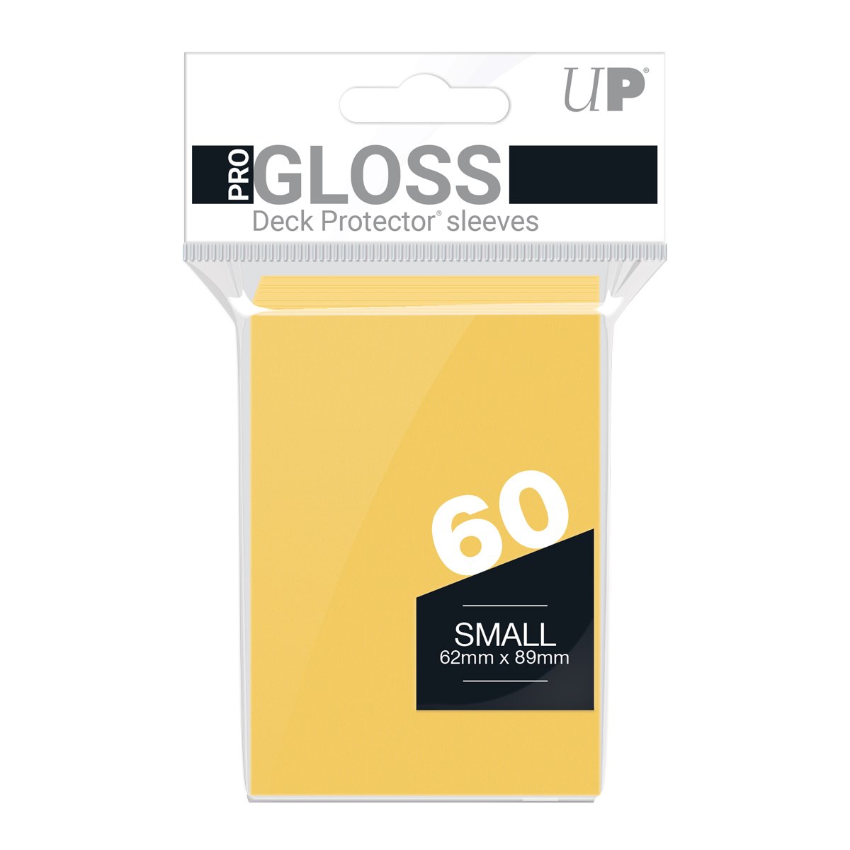Ultra Pro - PRO-Gloss Sachet de 60 protèges cartes petit format Jaune (62 x 89 mm) - flash vidéo