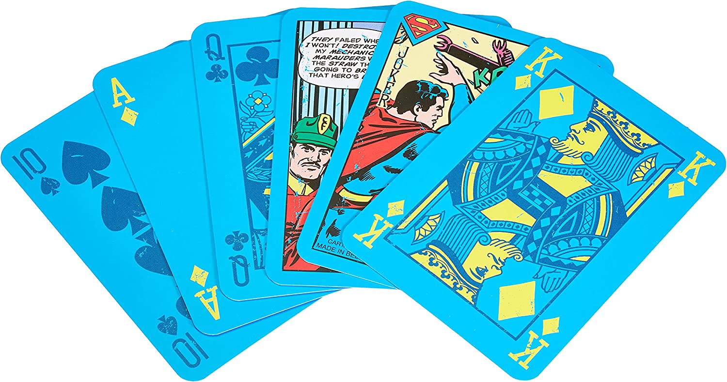 DC Comics Tins - Action Comics #1 - Cartes à Jouer Boite Métallique - flash vidéo