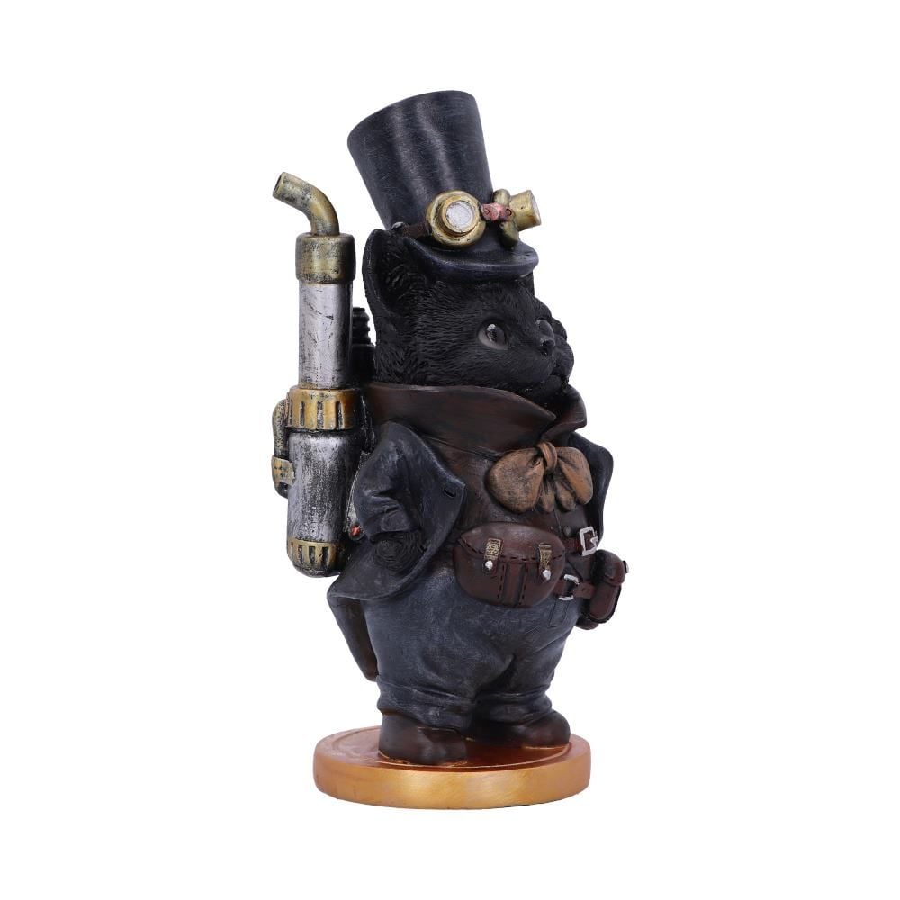 Figurine de collection Chat Steamsmith's 19.5cm - flash vidéo