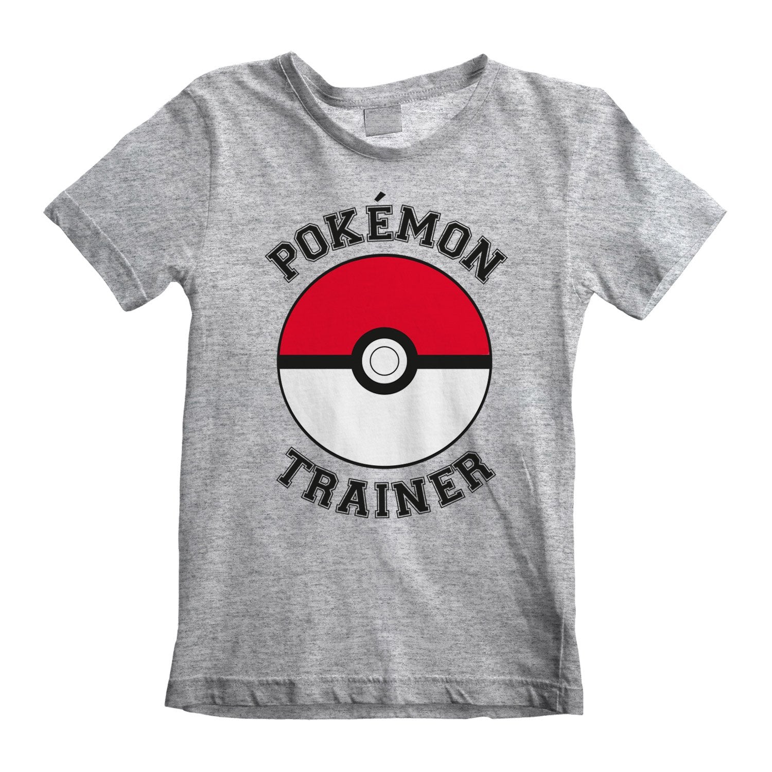 Nintendo - T-shirt Enfant Gris chiné Pokémon Entraîneur - 5-6 ans - flash vidéo