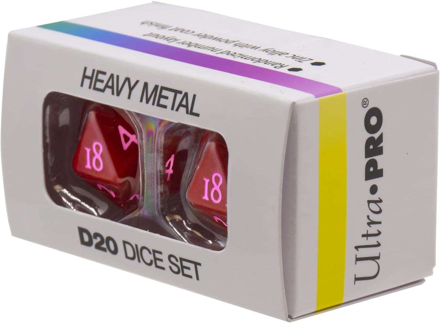 Ultra Pro - Vivid Heavy Metal D20 : Rouge - flash vidéo