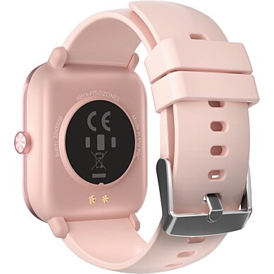 Abyx Fit - Ozone 3 - Montre connectée - Poudre de rose - flash vidéo