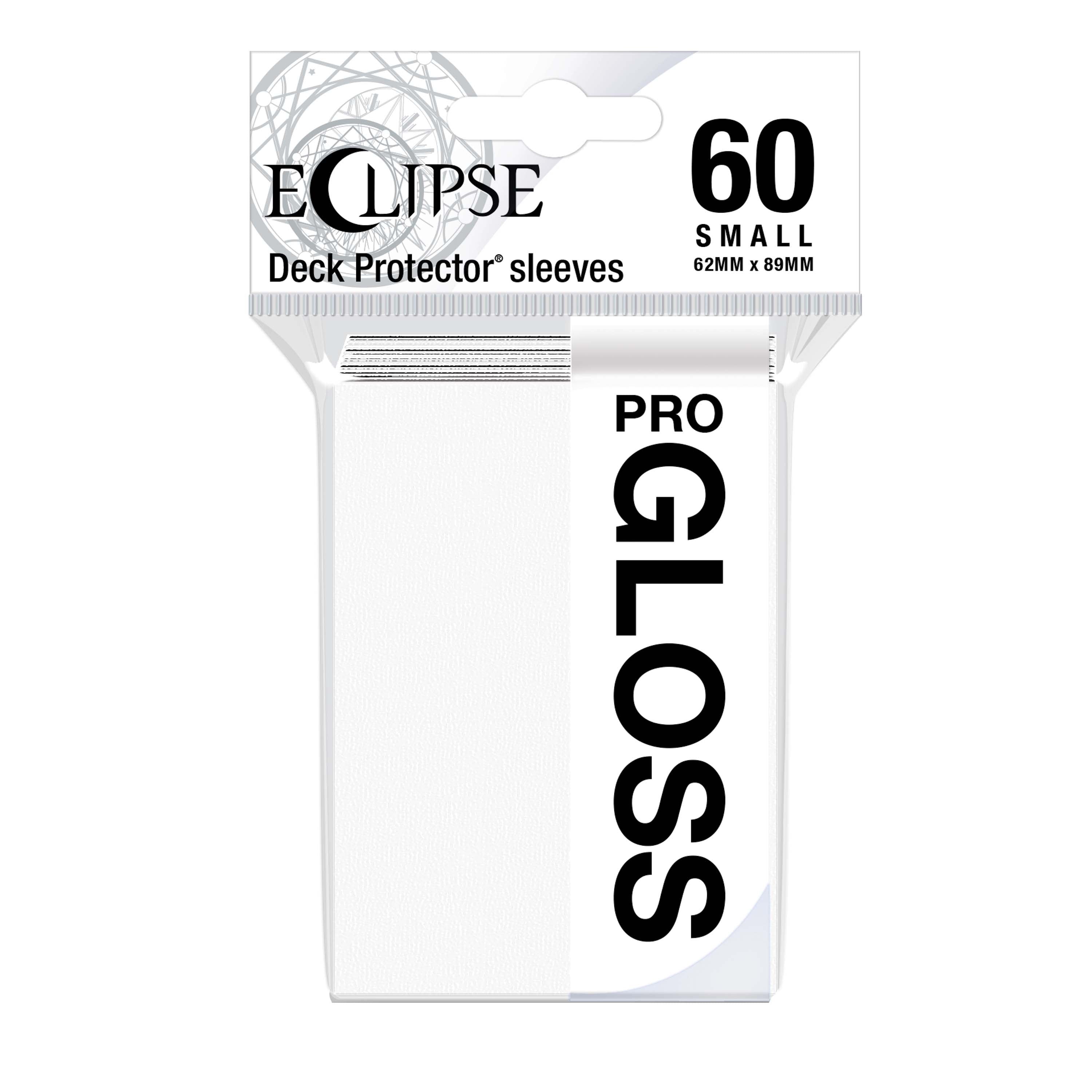 Ultra Pro - Eclipse Gloss Sachet de 60 protèges cartes petit format Blanc Arctique (62 x 89 mm) - flash vidéo