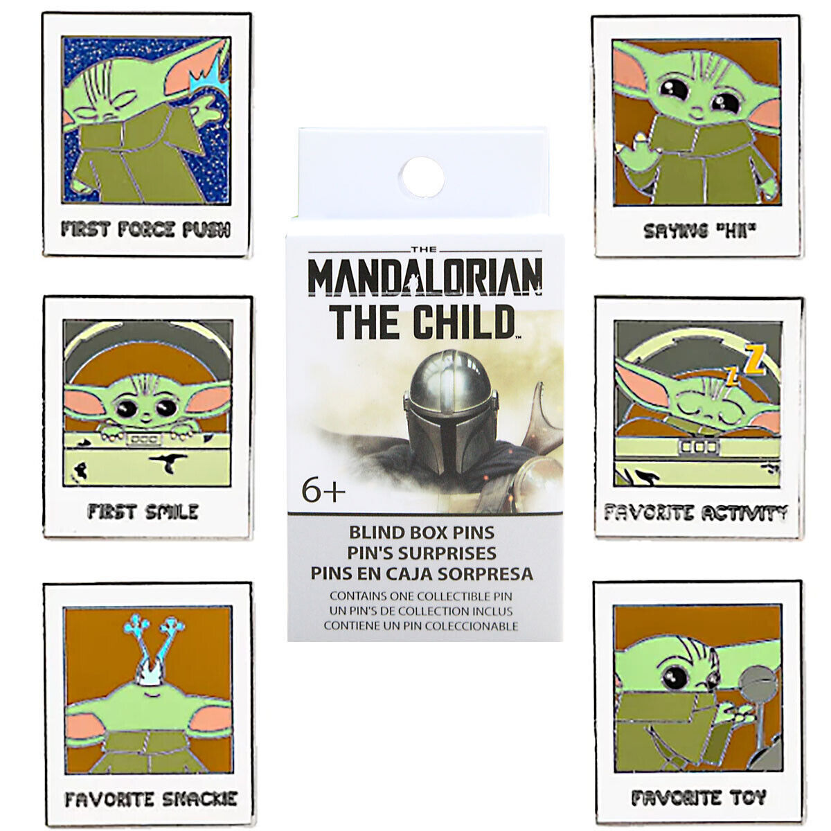 Loungefly: Star Wars: The Mandalorian - The Child Blind Box Enamel Pins Set - 12p. CDU - flash vidéo
