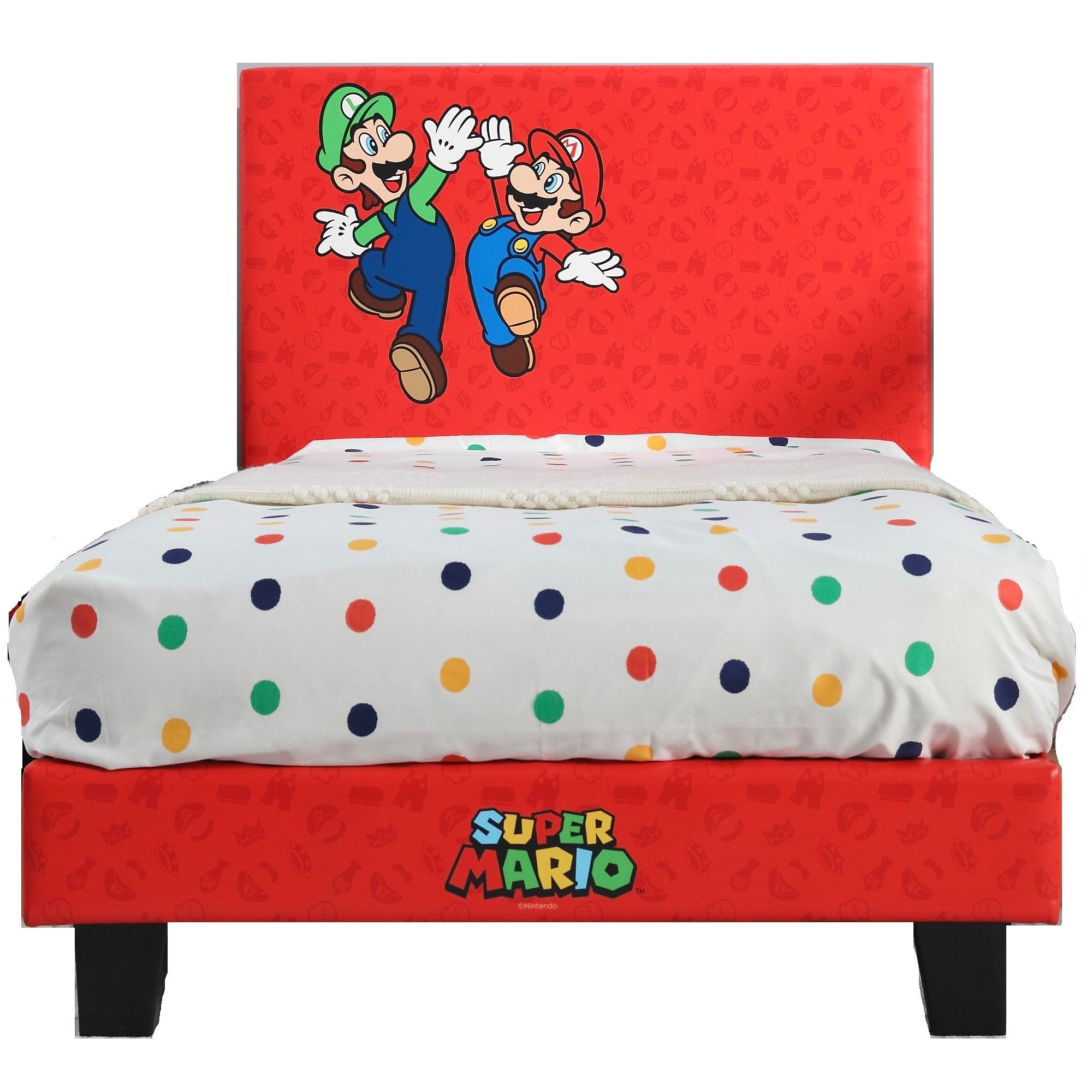 X Rocker - Lit de jeu Super Mario Bros Rouge - flash vidéo