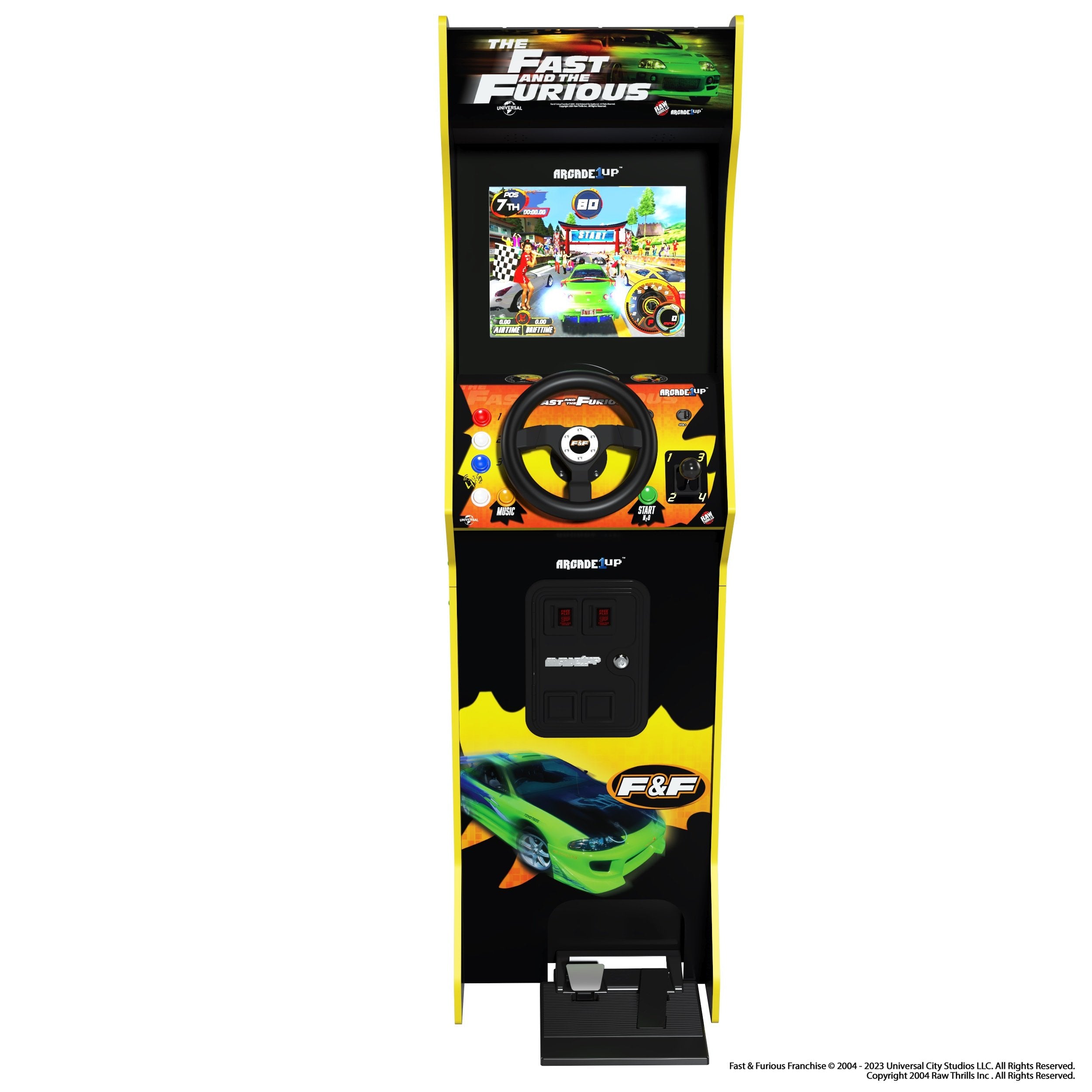 Arcade1Up - The Fast & The Furious Deluxe Arcade Machine - flash vidéo