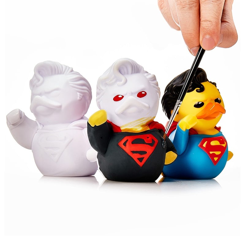 Numskull - TUBBZ Canard de bain - DC Comics - Superman (Édition DIY) - 9cm - flash vidéo