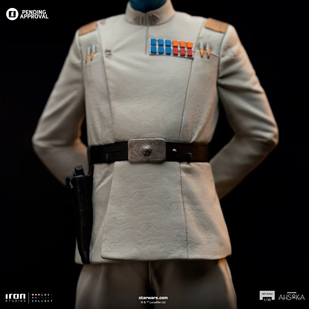 Iron Studios - Art Scale 1/10 - Star Wars : Ahsoka - Grand Admiral Thrawn Statue 24cm - flash vidéo