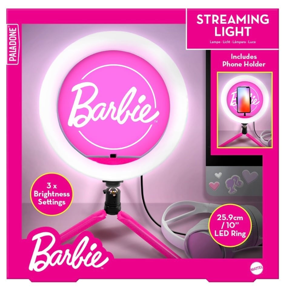 Barbie - Lampe de streaming avec support pour téléphone - flash vidéo