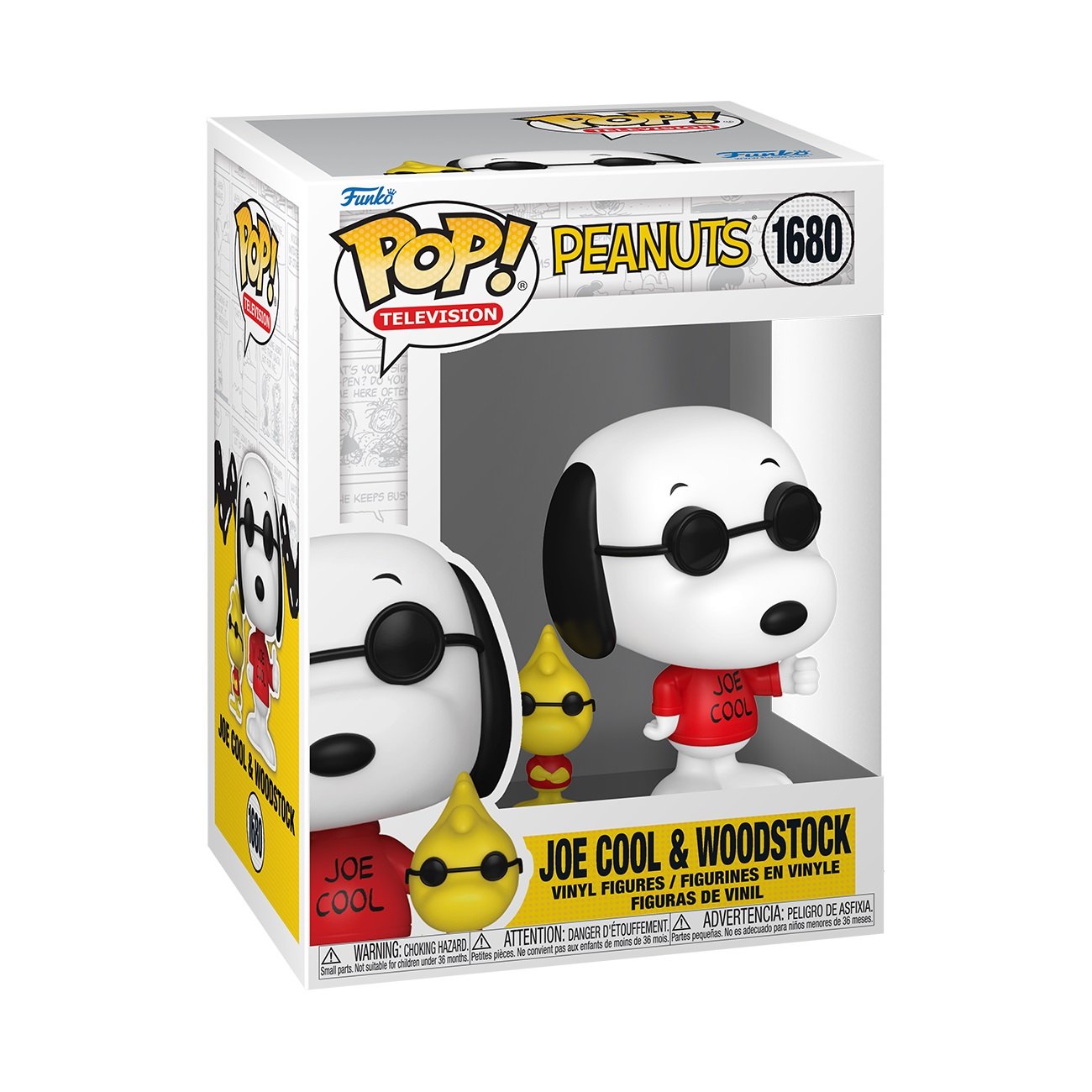 Funko Pop! Animation: Peanuts - Snoopy Joe Cool with Woodstock - flash vidéo