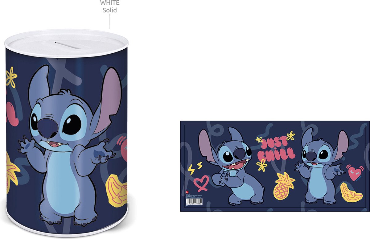 Disney - Lilo et Stitch - Tirelire en métal "Just Chill" - flash vidéo