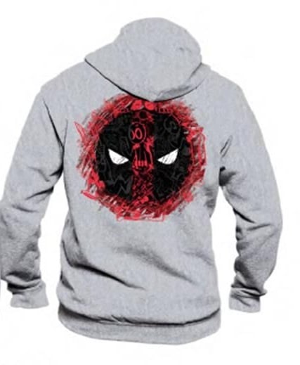 Marvel - Deadpool Logo Grey Men's Sweat Hoodie - S - flash vidéo
