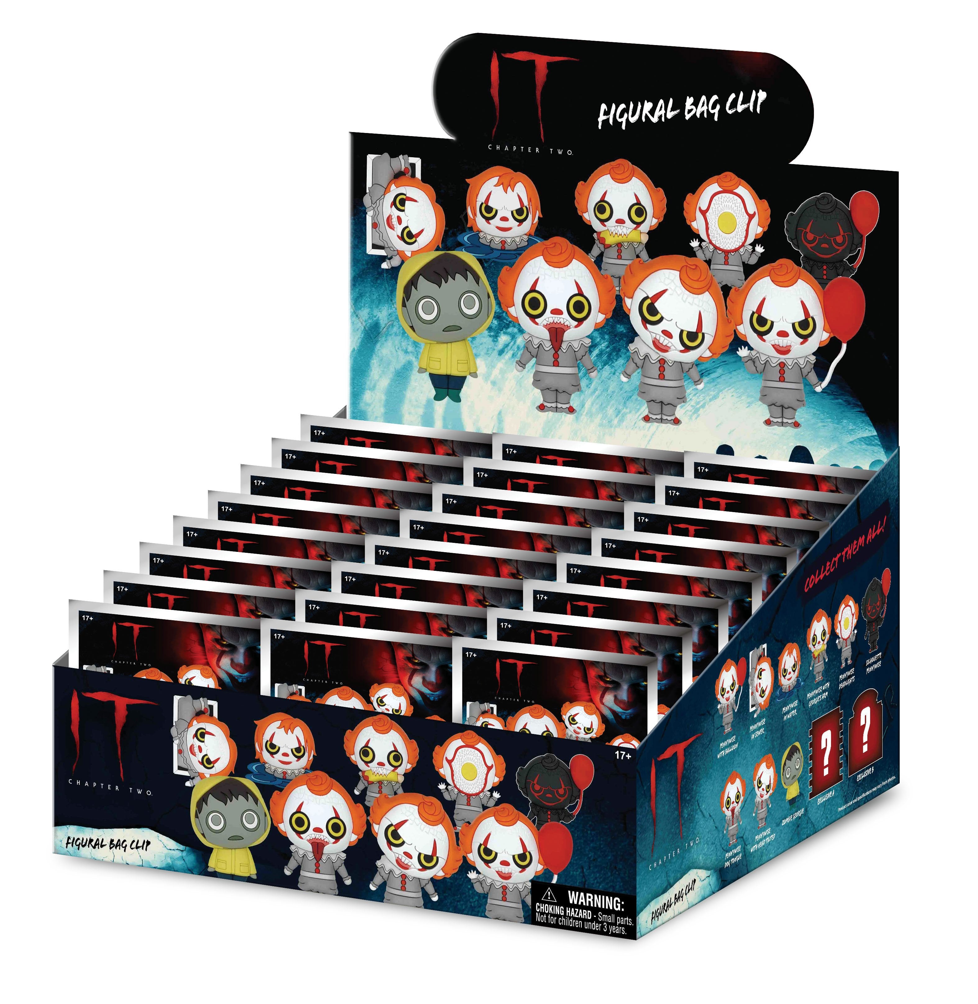 Ça : Chapitre 2 - Assortiment en blind box de figurines de sac de collection en mousse (Série 1) (24 pcs) - flash vidéo