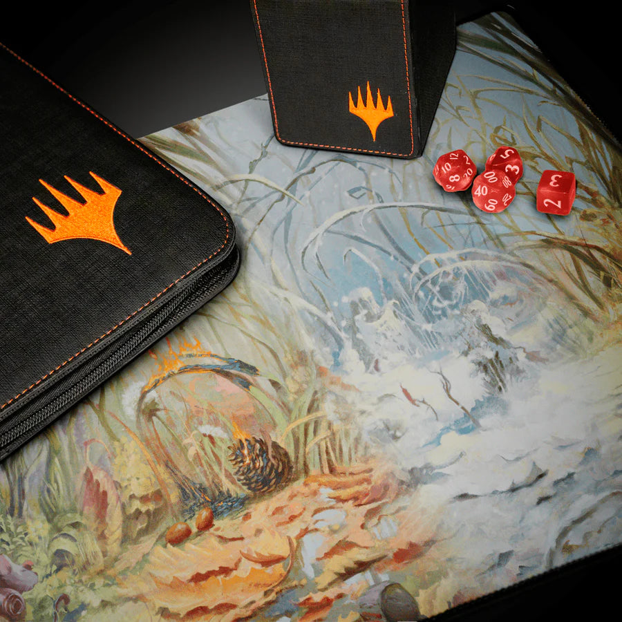 Ultra Pro - Magic: The Gathering - Bloomburrow - Tapis de jeu Terres de saison : Plaines (60 x 34 cm) - flash vidéo