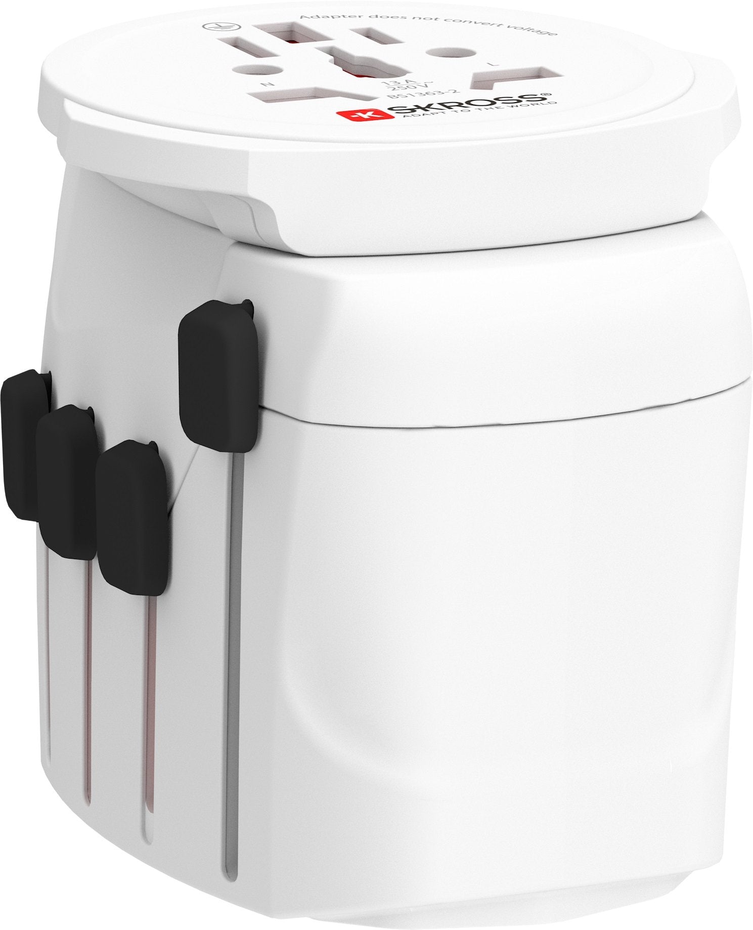 SKROSS - World Travel Adapter with Ground Plugs 7.0 AMP, with Schuko Topko Top - flash vidéo