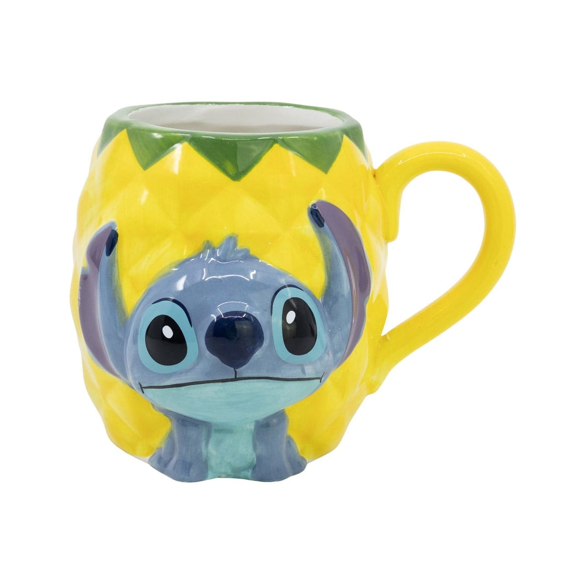Disney - Tasse 3D en céramique Stitch Ananas - 414ml - flash vidéo