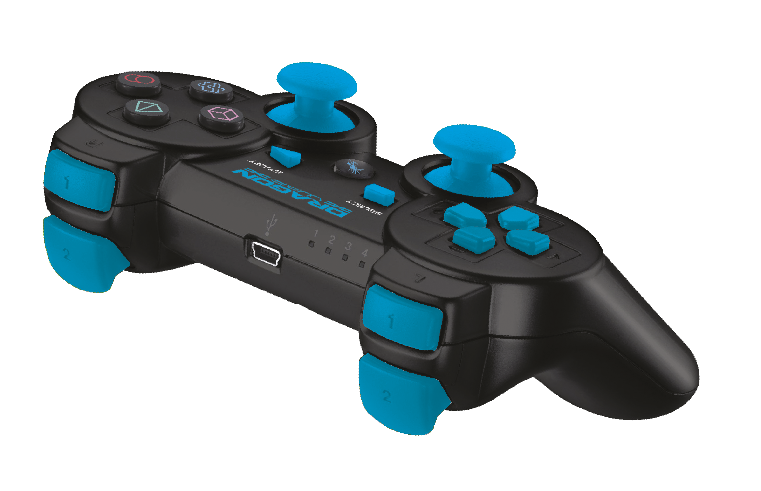 Dragonwar - Manette sans fil Bluetooth Dragon Shock 3 Noire pour PS3 - flash vidéo