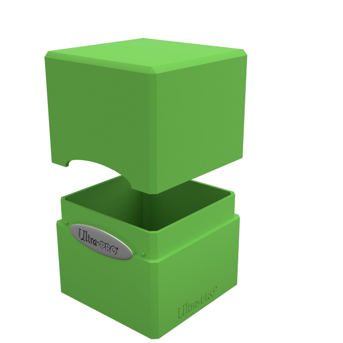 Ultra Pro - Deck Box Cube en Satin - Vert Citron - flash vidéo