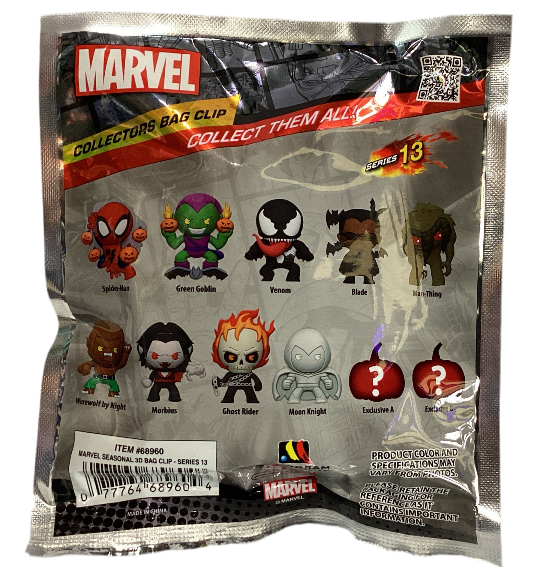 Marvel - Assortiment en blind box de figurines de sac de collection Halloween / Strange Tales en mousse (Série 1) (24 pcs) - flash vidéo