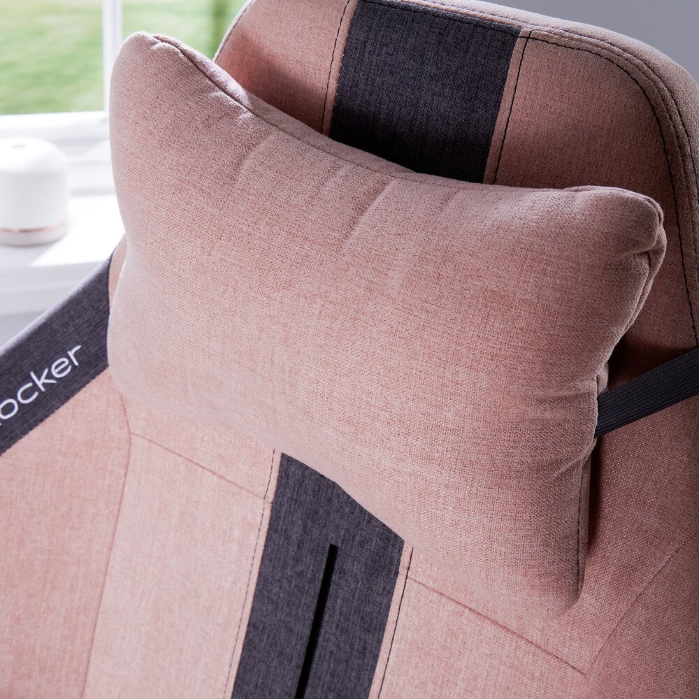 X Rocker - Chaise de bureau ergonomique Onyx Poudre/Gris ardoise - flash vidéo